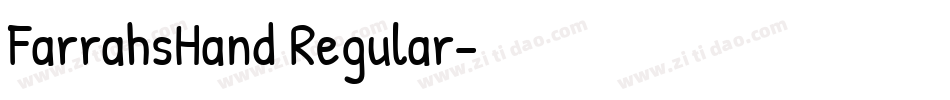 FarrahsHand Regular字体转换